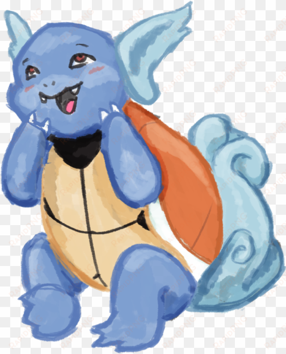 wartortle 572 kb - blushing wartortle