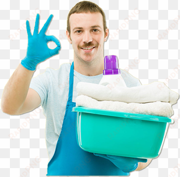 Wash & Fold - Man Doing Laundry Png transparent png image