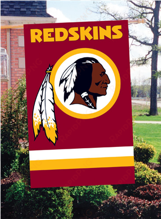 washington redskins applique banner flag - washington redskins