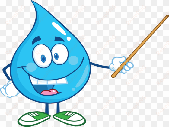 water cartoon png clip - gota de agua animada