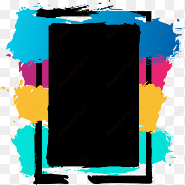 Water Color Label Frame, Art, Shape, Frame Png And - ป้ายสี Png transparent png image