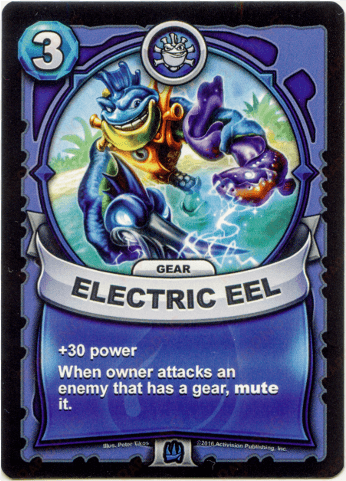 water gear - electric eel - skylanders battlecast