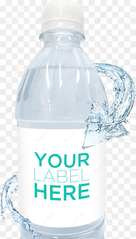 water splash label - bottle