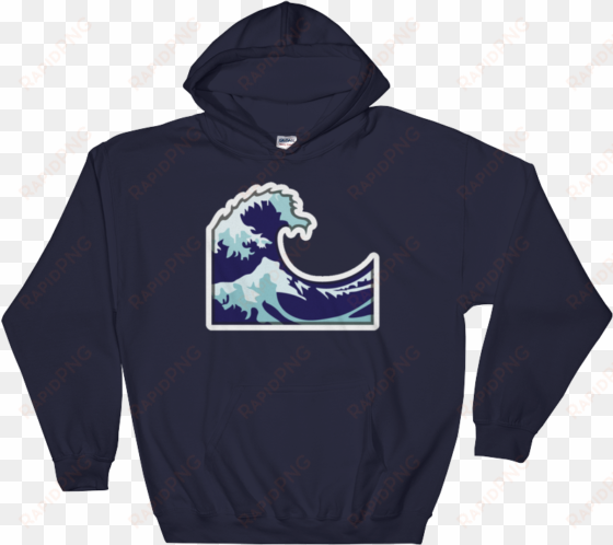water wave-just emoji - super depressed hoodie
