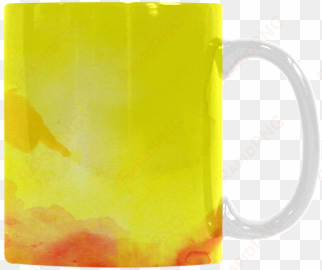watercolor abstraction 01 white mug - beer stein