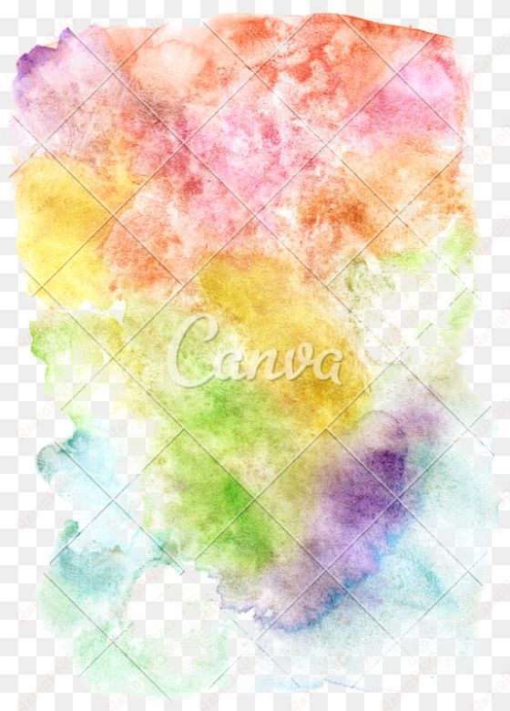 watercolor blob of colors - watercolour easy inspiration