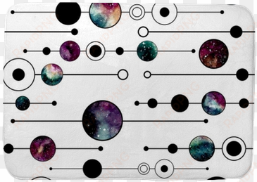 Watercolor Circles With Galaxy, Dots And Lines Seamless - Watercolor Painting transparent png image