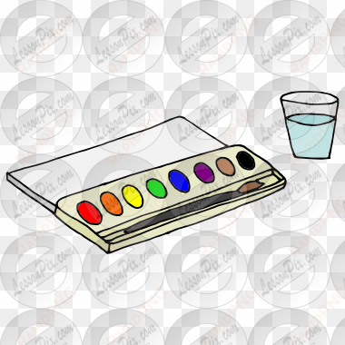 watercolor clipart art classroom - watercolor painting