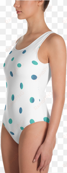 watercolor dotted one-piece swimsuit - one-piece swimsuit