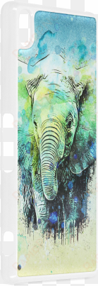 watercolor elephant hard case for sony xperia z3 - african elephant
