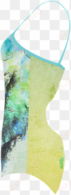 watercolor elephant strap swimsuit - sock