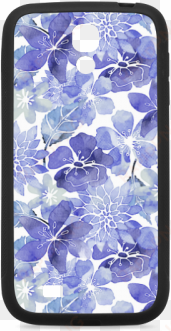 watercolor flower pattern rubber case for samsung galaxy - blue green watercolor flower pattern beach towel