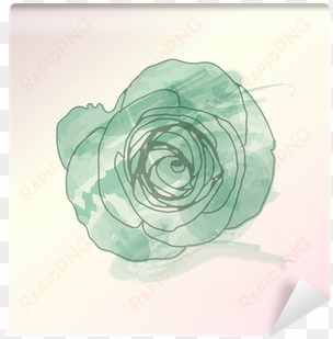 watercolor flower vector ,eps 10 wall mural • pixers® - watercolor painting