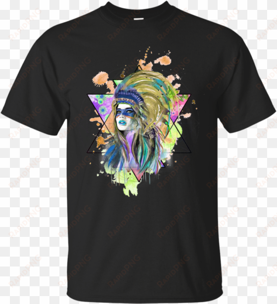 watercolor headdress classic t-shirt - money can't buy happiness but it can buy shoes t-shirt