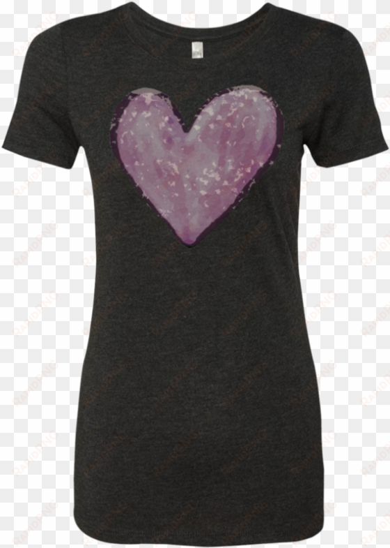 watercolor heart - women's t-shirt - t-shirt