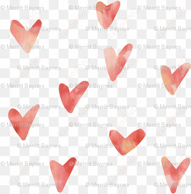 Watercolor Hearts -peaches And Cream - Watercolor Painting transparent png image