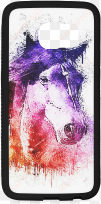 watercolor horse rubber case for samsung galaxy s6 - watercolor horse pillow case