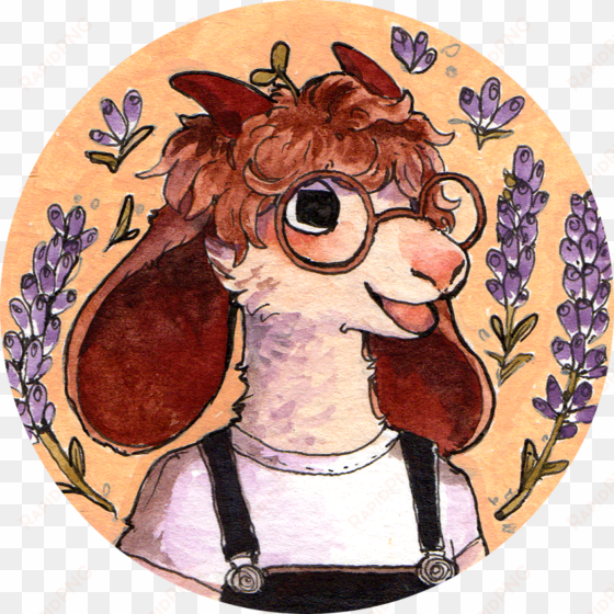 watercolor icon commission for @yoursfaundly pic - standard poodle