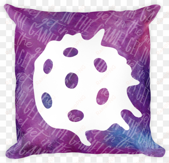 watercolor pickleball pillow
