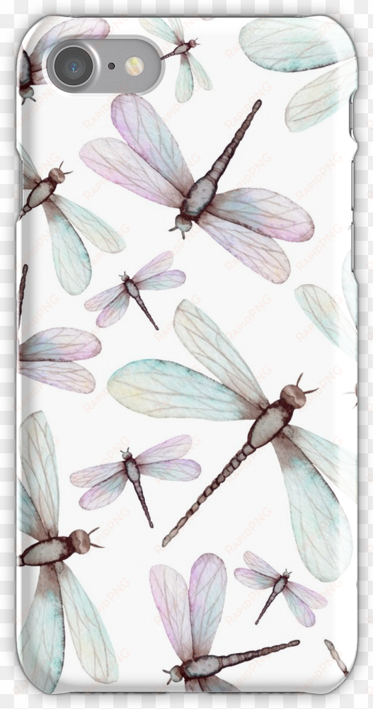 watercolor romantic dragonflies iphone 7 snap case - iphone