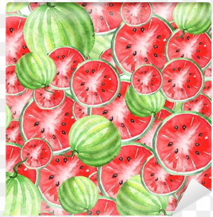watercolor seamless vintage pattern with watermelon - watermelon vintage pattern