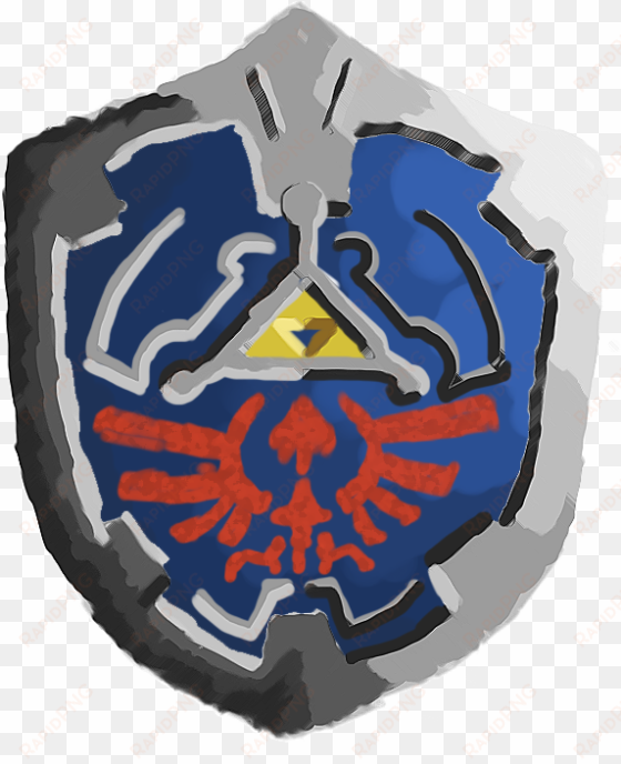 watercolor-styled hylian shield - emblem