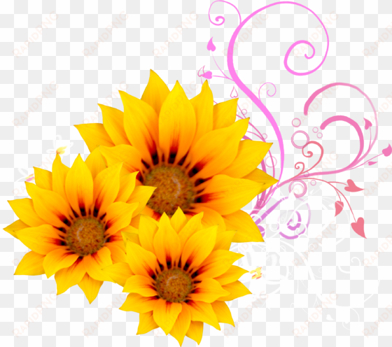 Watercolor Sunflower Png - Sunflower Design Png transparent png image
