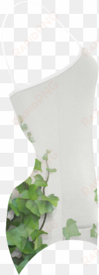 watercolor vines, climbing plant zoom strap swimsuit - sock