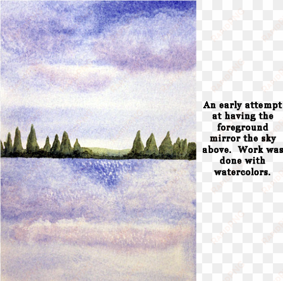 waterreflection - landscape painting