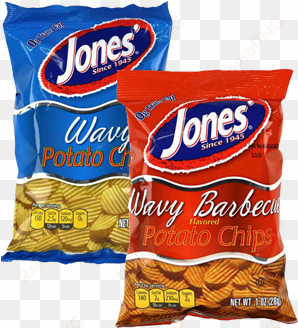 wavy bbq potato chips - jones' wavy barbecue potato chips 2.25 oz. bag