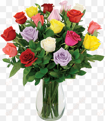we have a wonderful variety of fresh flowers and plants - bouquet of different colored roses