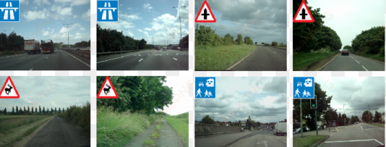 we used summary histogram as an intermediate level - m6 motorway sign