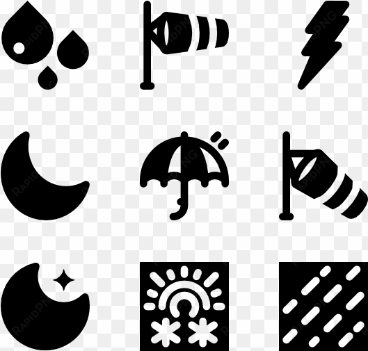weather 70 icons - india icons