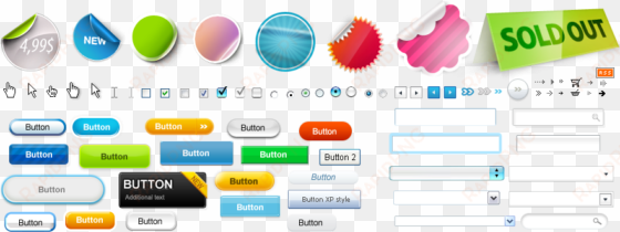 web ui treasure chest v - web design elements png