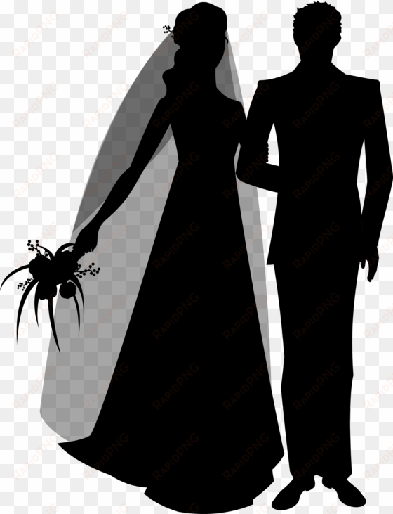 wedding couple silhouette clip art - wedding couple silhouette png