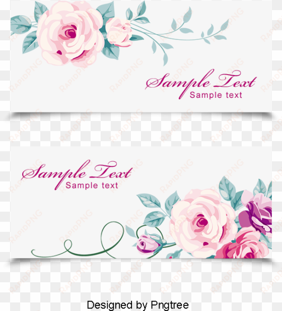 wedding invitations, flowers png and vector - garden roses