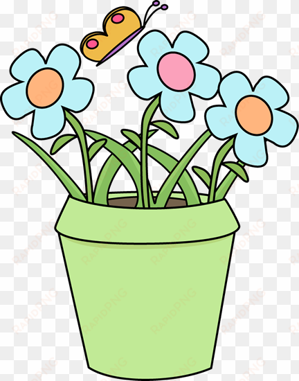 weeds - flower in a pot clipart