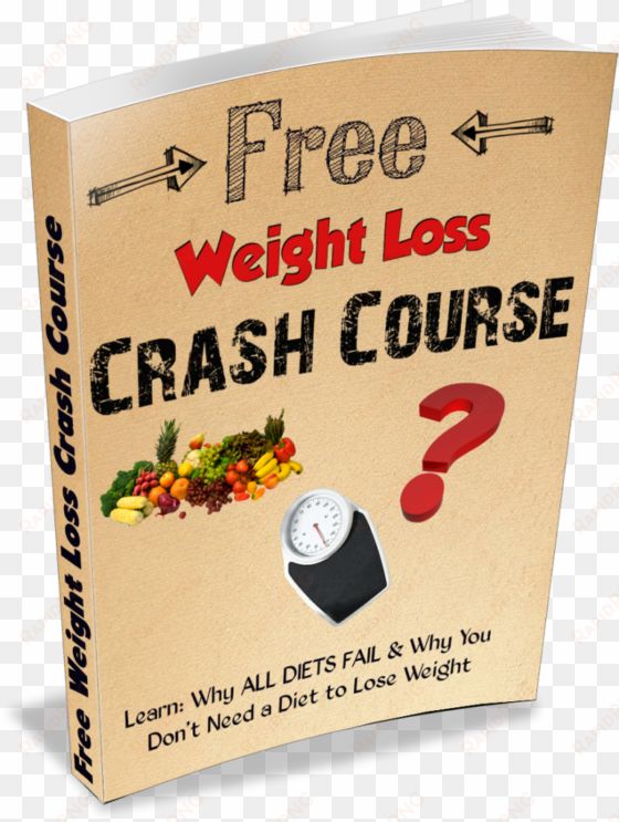 weight loss crash course 3d book cover - book free weight loss