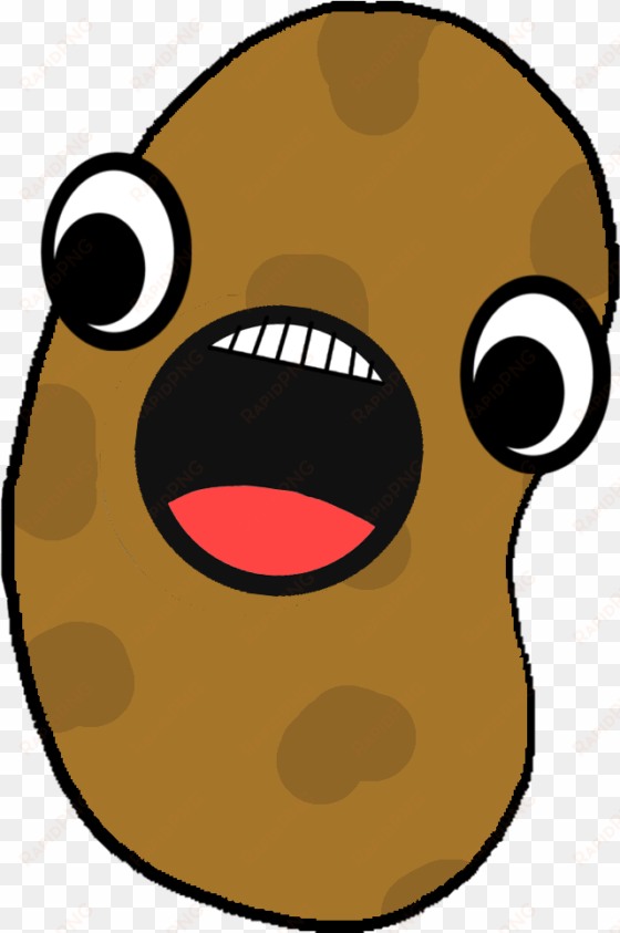 Weird Cartoonish Spotted Dude With Weird Eyes - Cartoon Potato Transparent transparent png image