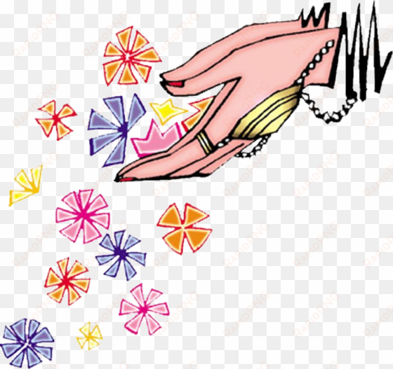 welcome banner transparent png - hand with flower clipart