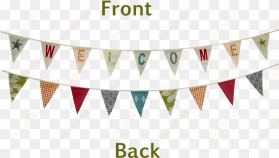 welcome bunting flag banner - flag