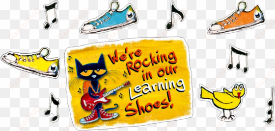 welcome to mrs - edupress pete the cat bulletin board set, we're rocking