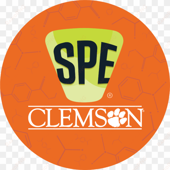 welcome to the clemson university society of plastics - clemson 13.5" vinyl decal