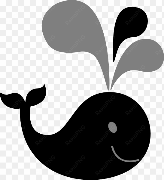 whale clipart silhouette - cute silhouette