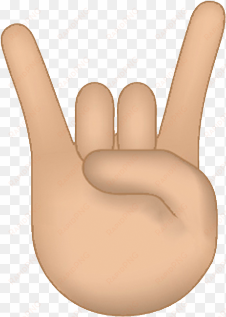 What Emoji Do You Abuse The Most - Rock Hand Emoji Transparent transparent png image