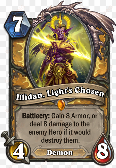 what if illidan had accepted the gift of light paladin - auctioneer beardo hearthstone