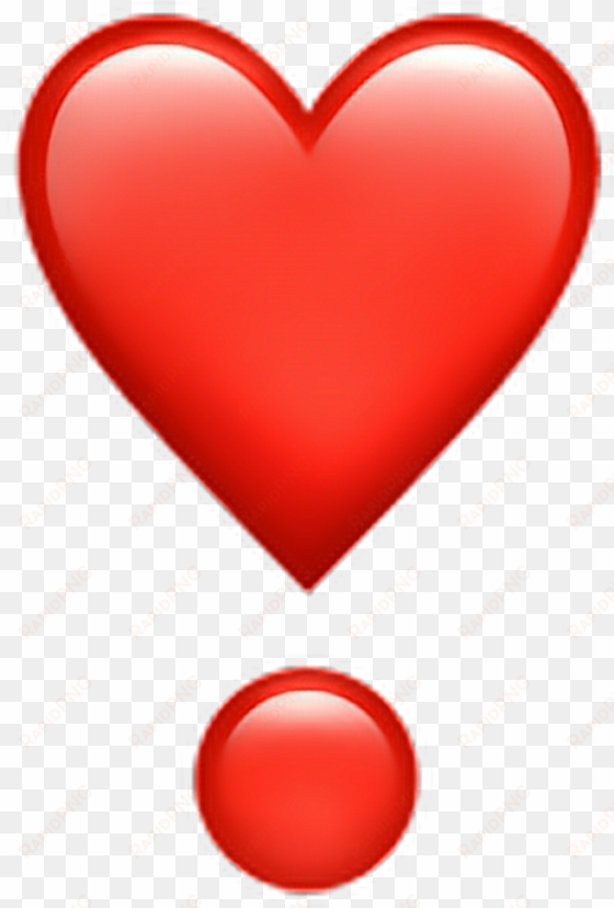 whatsapp emoji png banner library stock - red heart emoji with dot