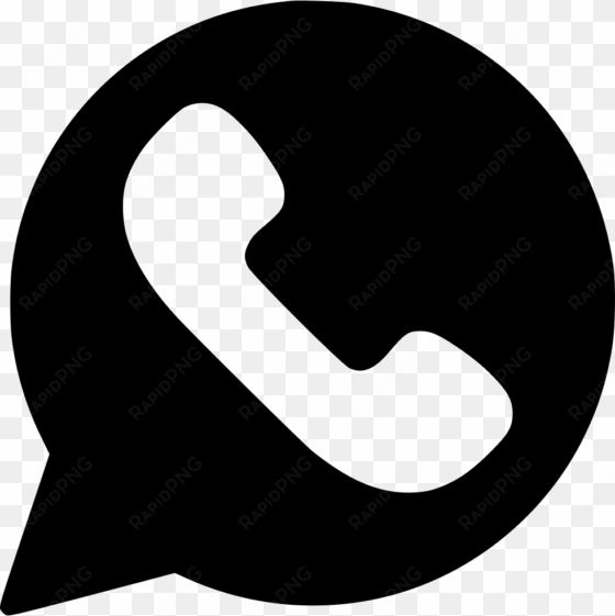 Whatsapp Svg Png Icon Free Download - Whatsapp Logo Vector Black transparent png image