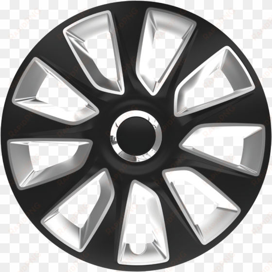 wheel covers - 17 inch hubcaps black and silver