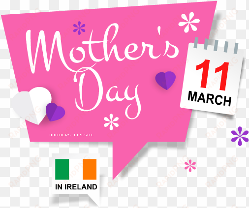 When Is Mother's Day 2017 In Ireland - Mother's Day In 2018 transparent png image